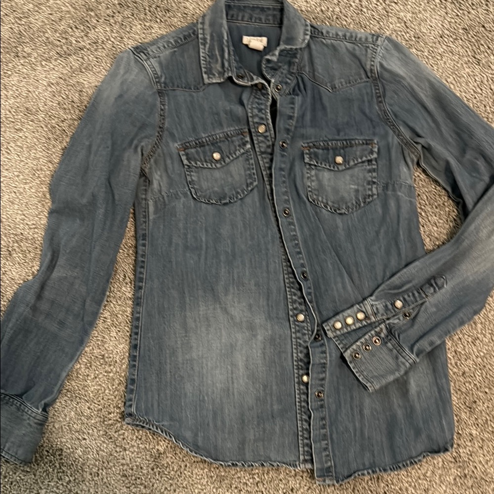 J. Crew Light Blue Denim Shirt